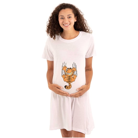 Funny Garfield Cartoon Scratching Cat Women's Maternity Dress Brisco Brands 3X