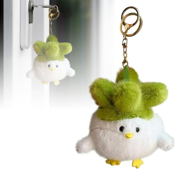 Funny Garlic Bird Talking Doll Toy with Sound Keychain Bag Pendant Ornament