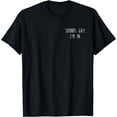 thumbnail image 1 of Funny Gay Pride Sounds Gay I'm In LGBTQ Minimal Corner Print T-Shirt, 1 of 3