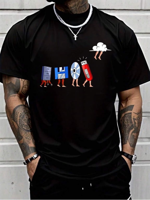 Funny Geek Programmer Nerd Developer - Computer Engineering T-Shirt Street Hip-Hop Style Men's T-Shirt