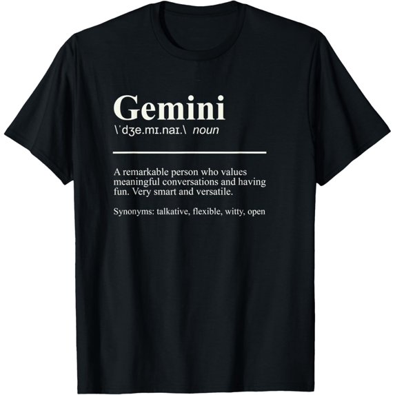 Funny Gemini Facts Constellation Definition Horoscope T-Shirt