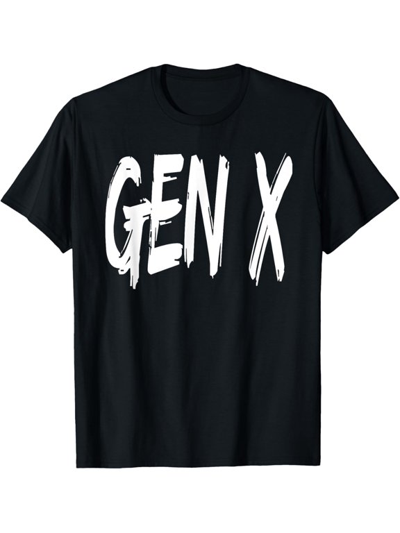 Funny Gen X Generation X Humor Design 60s 70s 80s T-ShirtMen and women, Black T-shirt, size: Extra large