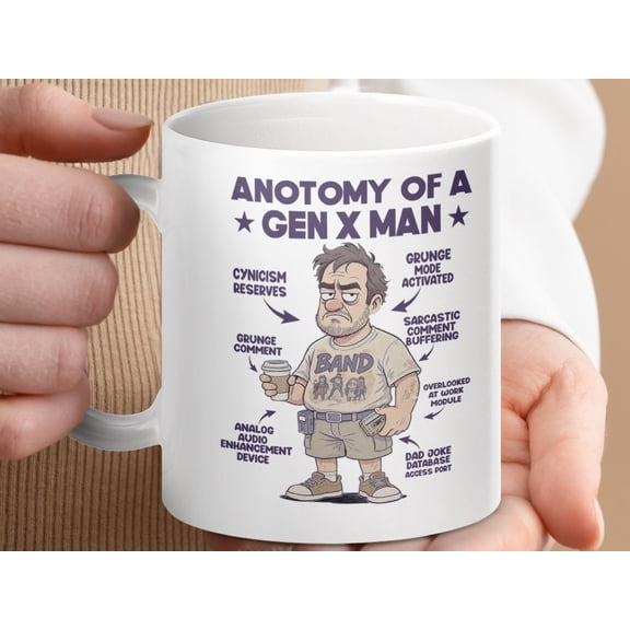Funny Gen X Mug, Sarcastic Definition Coffee Cup
