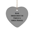 thumbnail image 1 of Funny General Manager Gifts, Never Underestimate The Power of a General, Cute Birthday Heart Ornament for Coworkers from Boss, Unique General Manager Gifts, Personalized General Manager Gifts, Gifts, 1 of 1
