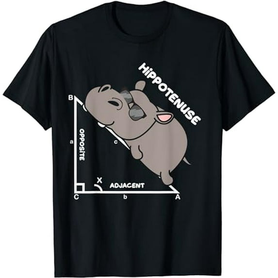 Funny Geometry Hypotenuse Math Mathematics Teacher T-Shirt