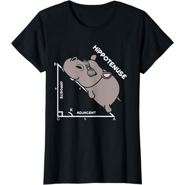 Half It Hippotenuse Adjacent Opposite Triangle Geometry Math Men's T-Shirt – 100% Cotton Graphic Tee