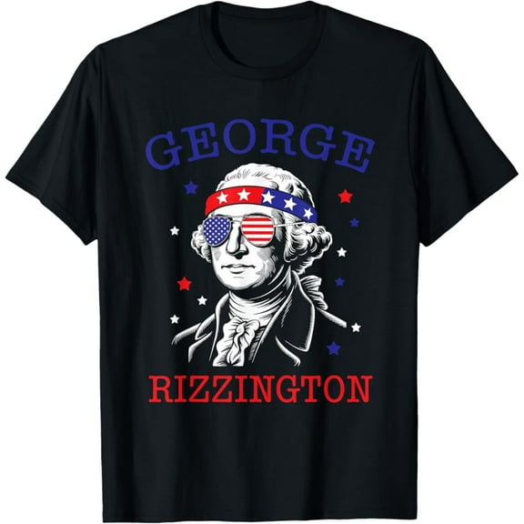Funny George Rizz 4Th Of July Flag Shirt Usa T-Shirt