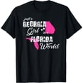 thumbnail image 1 of Funny Georgia Shirts Just a Georgia girl in a Florida T-Shirt Black Small, 1 of 4