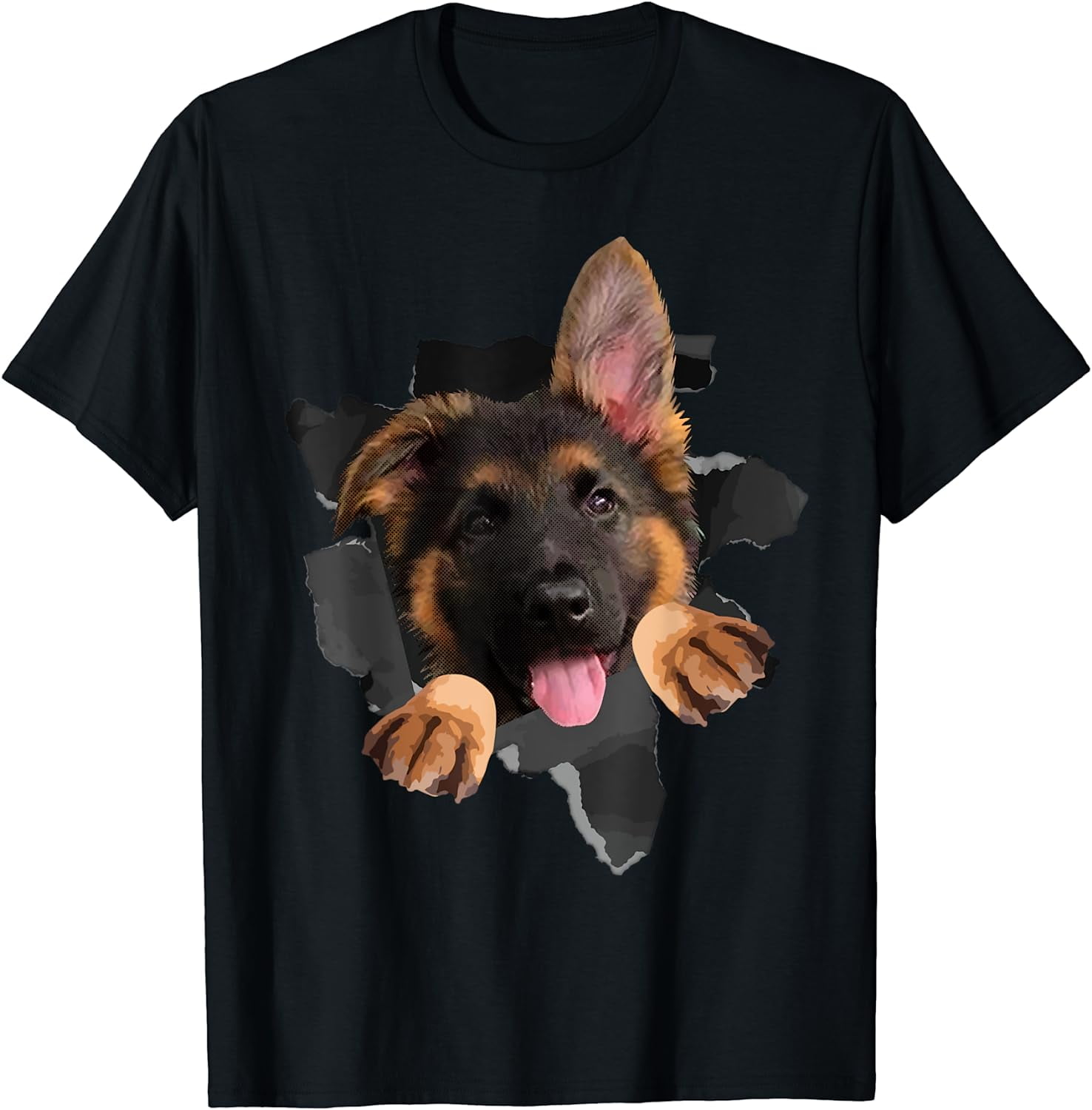 Funny German Shepherd Lovers Design For Men Women Pet Dog T-Shirt ...