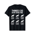 thumbnail image 1 of Funny German Shepherd Things I Do In My Spare Time Dog Lover Graphic T-Shirt Retro Men Women Pet Owner Apparel, 1 of 6