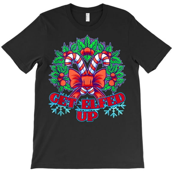 Funny Get Fairyed Up Christmas Ho Ho Ho Mistletoe Holiday Graphic T-Shirt G7485, Up to 5XL