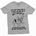 thumbnail image 1 of Funny Get Over It Cat T-Shirt Sarcastic Unisex Mens Womens Tee Birthday Gift Wife Gifts (4X-Large Grey), 1 of 6