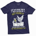 thumbnail image 1 of Funny Get Over It Cat T-Shirt Sarcastic Unisex Mens Womens Tee Birthday Gift Wife Gifts (Medium Navy Blue), 1 of 5