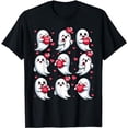 thumbnail image 1 of Funny Ghost Candy Heart XOXO Happy Valentine's Day Men Women T-Shirt, 1 of 5