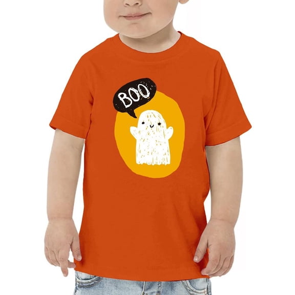 Funny Ghost Doodle. Boo T - Toddler T-Shirt