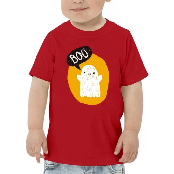 Funny Ghost Doodle. Boo T-Shirt Toddler -Image by Shutterstock,  5 Toddler