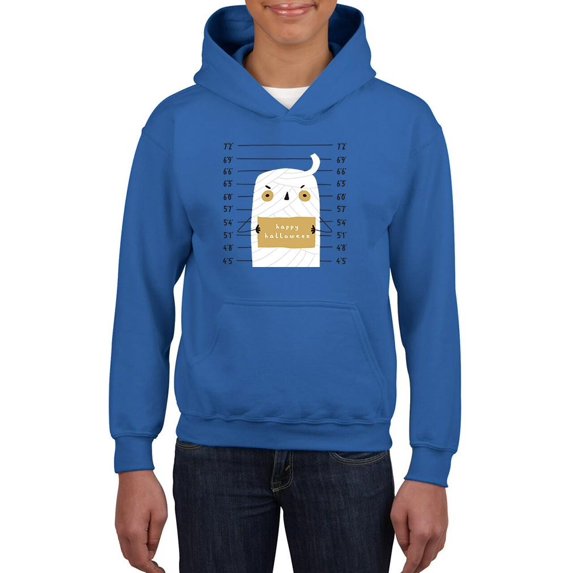 Funny Ghost In Mummy Costume Hoodie Juniors -Image by Shutterstock, Small
