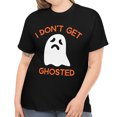 thumbnail image 1 of Funny Ghost Shirt Halloween Shirts for Women Plus Size 1X 2X 3X 4X 5X Ghost Halloween Costumes for Plus Size Women, 1 of 7