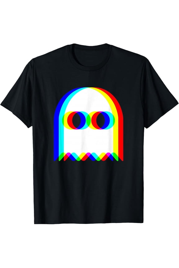 Funny Ghost Trippy Vaporwave Halloween Techno Rave EDM Party T-Shirt