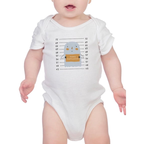 Funny Ghost W Mugshot Bodysuit Infant -Image by Shutterstock,  18 Months