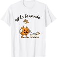 thumbnail image 1 of Funny Ghost Walking Dog Goose Dog Halloween T-Shirt, 1 of 5
