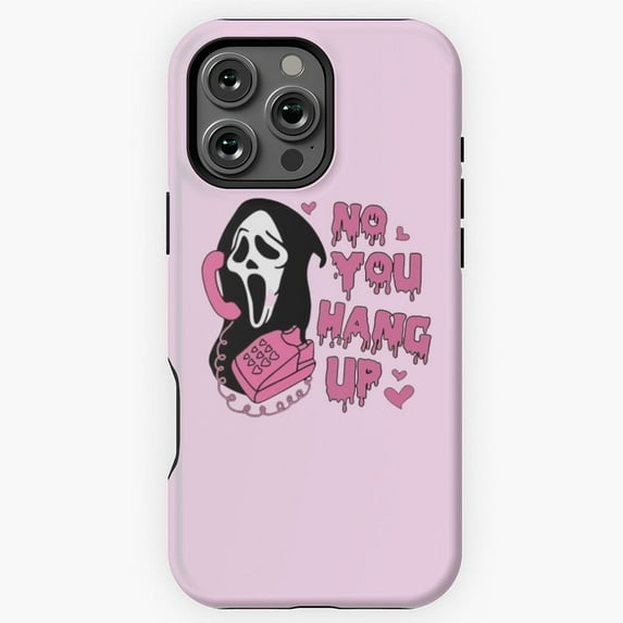 Funny Ghostface No You Hang Up Scream Horror Movie Meme Art A936 Protective Case for iPhone 17 16 15 14 13 12 11 Pro Max