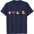 thumbnail image 1 of Funny Ghosts Parody Halloween Gamer 80's Horror Movies T-Shirt, 1 of 2