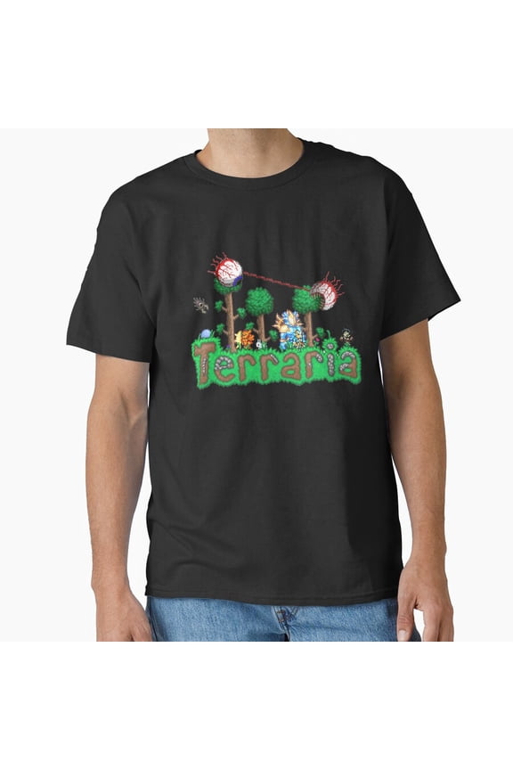 Funny Gift Terraria Game Christmas Holiday Gamer Graphic Art Unisex T-Shirt up to size 5XL