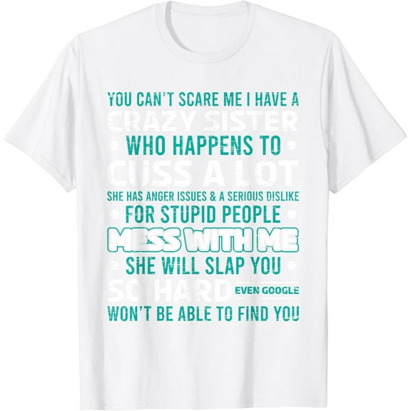 Funny Gift for Brother From Awesome Sister Birthday T-Shirt100% cotton