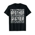 thumbnail image 1 of Funny Gift for Brother From Awesome Sister Birthday Xmas T-Shirt, 1 of 5