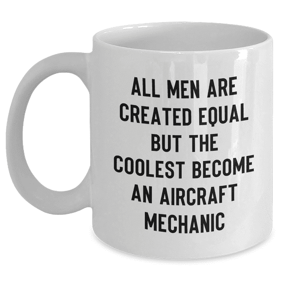Funny Gifts for the Aircraft Mechanic Ears Turn into Jet Engines They Become the Coolest Gifts for Him on His Birthday White 11oz/15oz Ceramic Coffee Mug