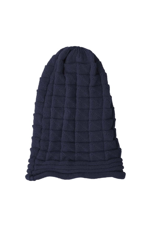 Funny Gifts Beanie for Women Classic Fit Stretchy Cable Stain Lined Scrub Caps Ski Knit Men's Hats & Caps Navy