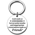 thumbnail image 1 of Funny Gifts for Coworker Friend, Best Friend Keychain Gifts for Women Coworkers Goodbye Farewell Leaving Retirement Going Away Gifts for Work Mom Bestie Friendship Christmas Stocking Stuffers, 1 of 6