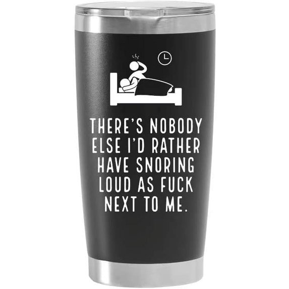 Funny Gifts for Men,Women - Valentines Day Gifts for Him,Her - Funny Birthday Gifts for Husband,Wife,Boyfriend,Girlfriend,Gifts for Him,Her - Black Stainless Steel Tumbler 20oz