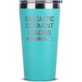 thumbnail image 1 of Funny Gifts for Women - Christmas Presents for Women - Funny Coworker Gifts for Women - Funny Travel Mug for Women - Sarcastic Comment Loading 16 oz Mint Insulated Stainless Steel Tumblers for Women, 1 of 6