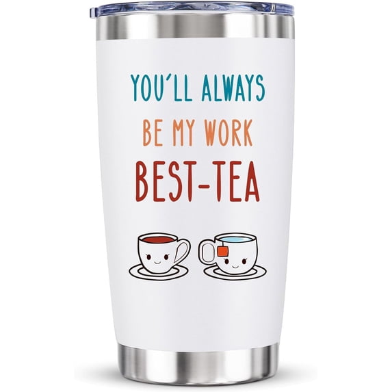 Funny Gifts for Work Bestie - Gag Office Gift for Coworker Christmas Birthday Hilarious Work Gift for Women Supervisor Boss Lady, 20 Oz Vacuum Insulated Tumbler