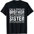 thumbnail image 1 of Funny Gifts for Brother From Awesome Sister Birthday Gifts T-Shirt, 1 of 4