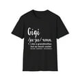 thumbnail image 1 of Funny Gigi Definition Grandma Mom Women Cool Gag Mothers Pun Novelty Gigi Grandmothers Saying Inspiring Women Unisex Softstyle T-Shirt, 1 of 4