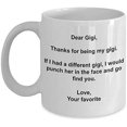 thumbnail image 1 of Funny Gigi Gifts - I'd Punch Another Gigi In The Face Coffee Mug - Gag Gift Cup From Your Favorite Child, 1 of 2