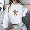 thumbnail image 1 of Funny Gingerbread Bite Me Cookie Holiday Humor Quote Sweatshirt, up to size 5XL, 1 of 2
