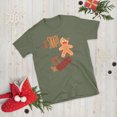 thumbnail image 1 of Funny Gingerbread Christmas Shirt | Unisex Holiday Graphic Tee | Gifts & Stocking Stuffers (Military Green, S), 1 of 4
