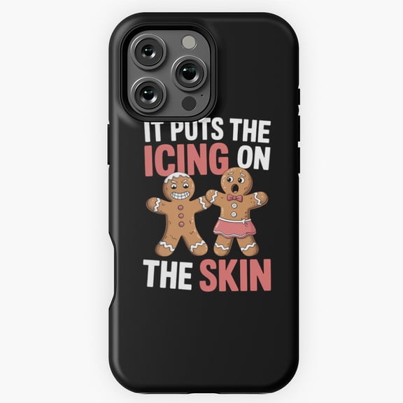 Funny Gingerbread Horror Joke Phone Case for iPhone 11 12 13 14 15 16 17 Pro Max