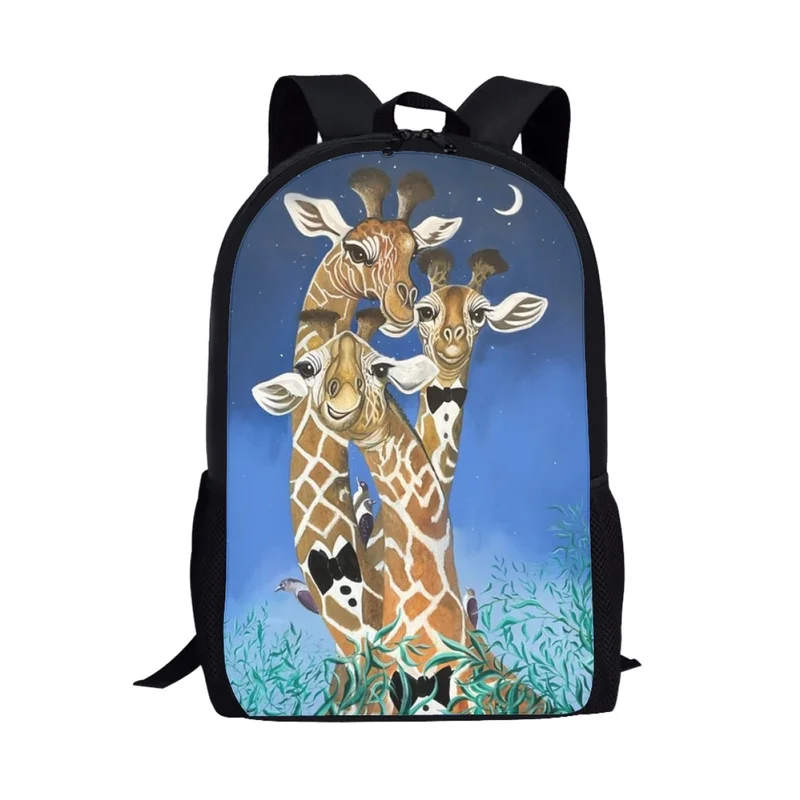 Funny Giraffe Animal School Bags For Boys And Girls Casual Kids Backpack Student School Bag Teenage Daily Travel Backpack Walmart