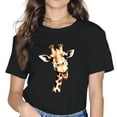 thumbnail image 1 of Funny Giraffe Design For Women Girls Giraffe Lover T-Shirt, 1 of 3