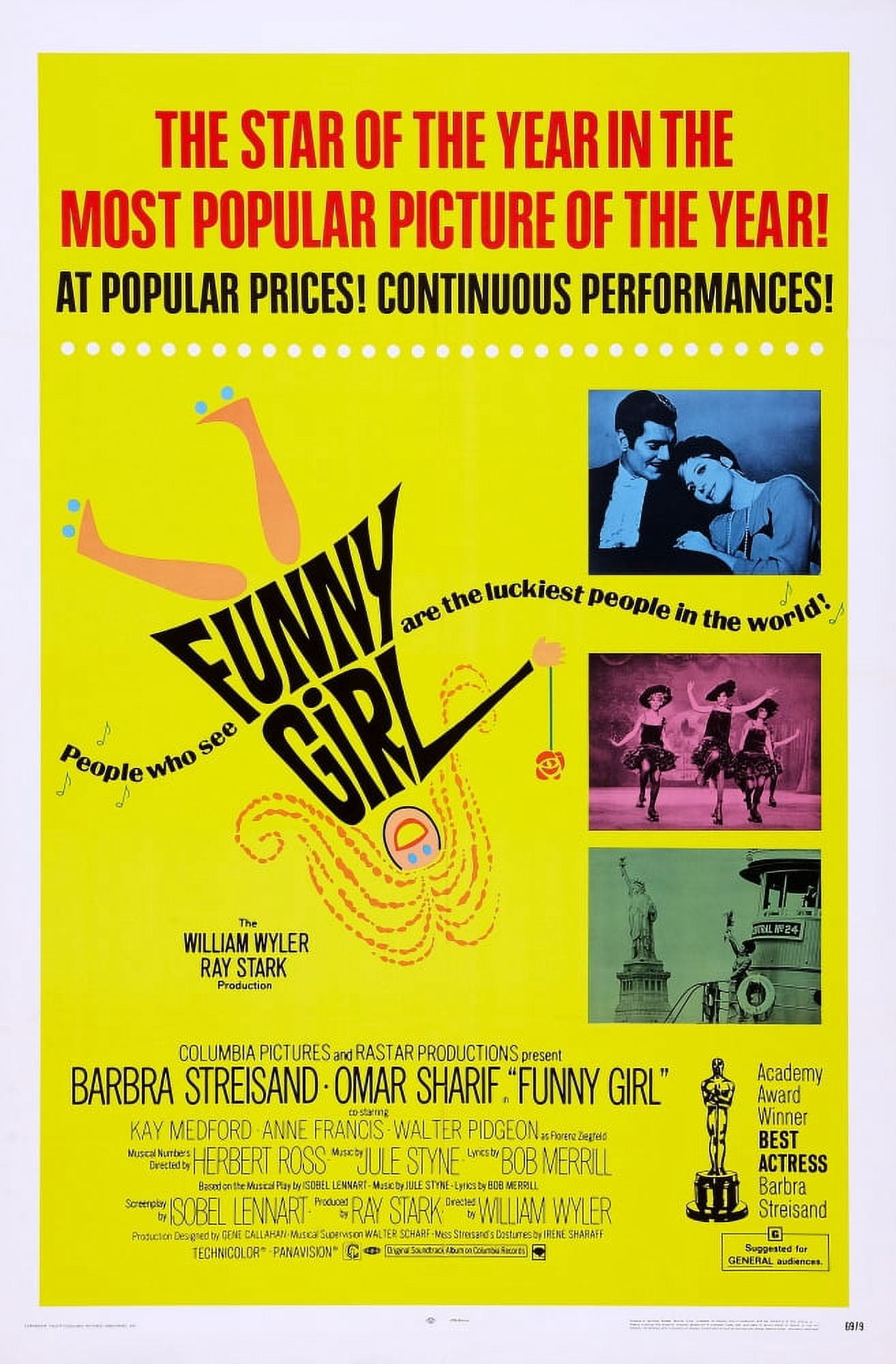 Funny Girl Canvas Art - (24 x 36)