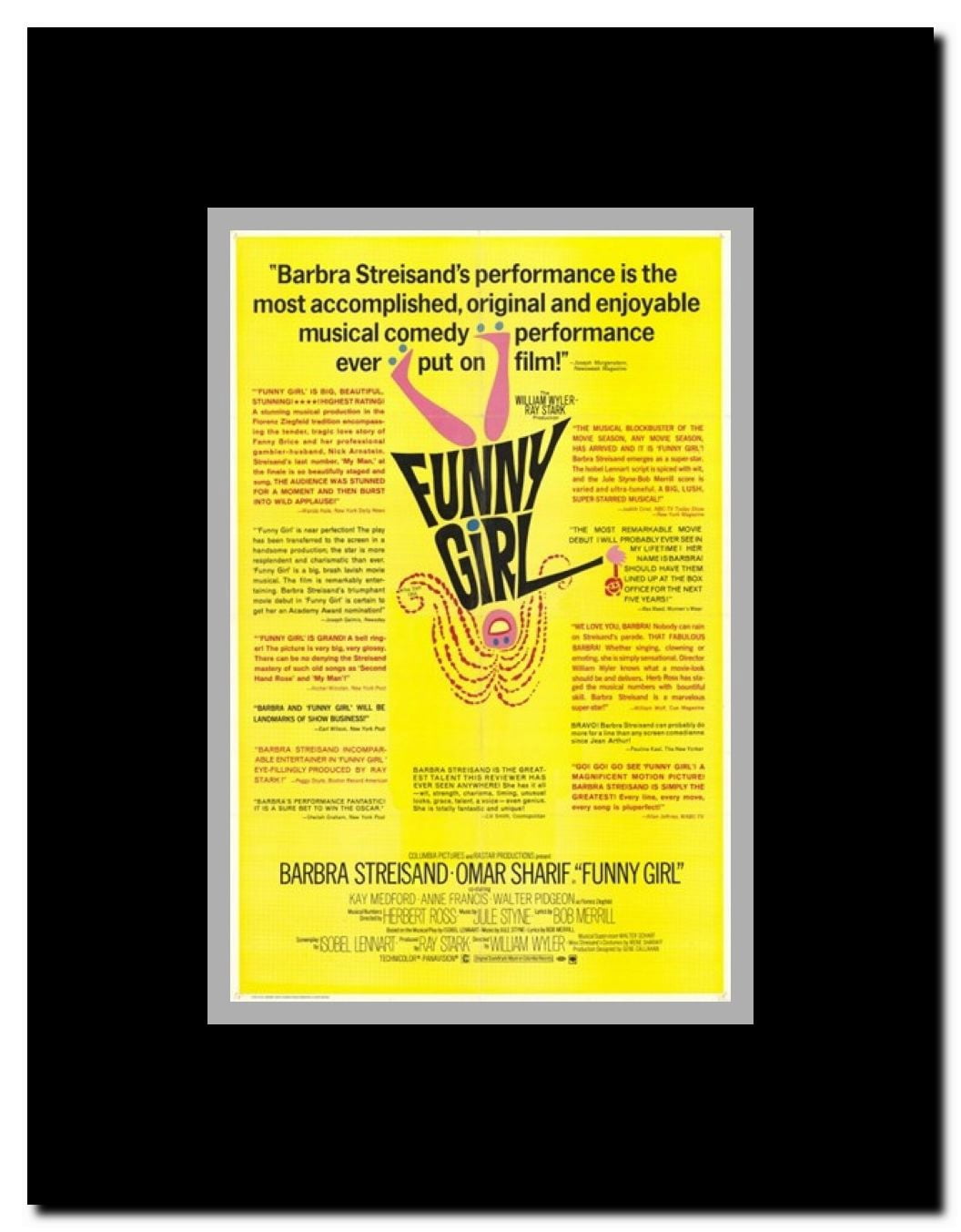 Funny Girl Framed Movie Poster