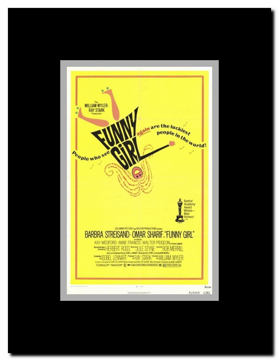 Funny Girl Framed Movie Poster