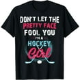 thumbnail image 1 of Funny Girl Ice Hockey Shirt, I'm A Hockey Girl T-Shirt, 1 of 3
