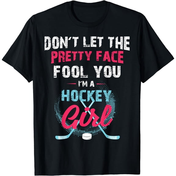 Funny Girl Ice Hockey Shirt, I'm A Hockey Girl T-Shirt
