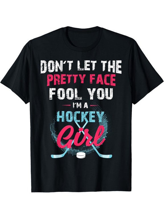 Funny Girl Ice Hockey Shirt, I'm A Hockey Girl T-Shirt